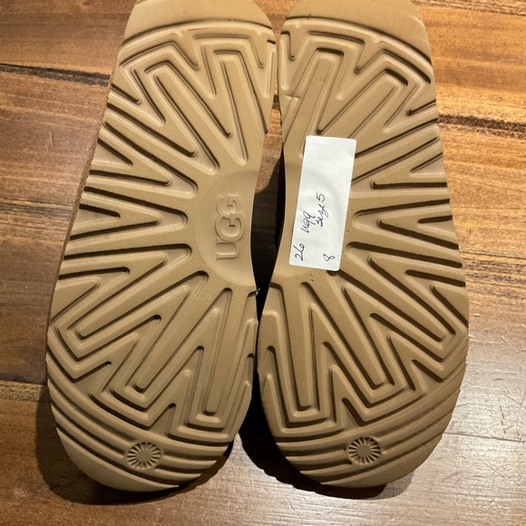 UGG Chestnut Suede Boots with Plush Lining - Picture 7 of 9